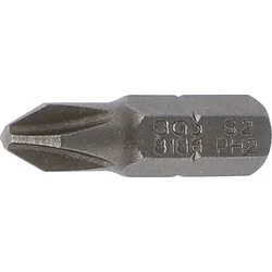 BGS Bit | Länge 25 mm | Antrieb Außensechskant 6,3 mm (1/4"") | Kreuzschlitz PH2