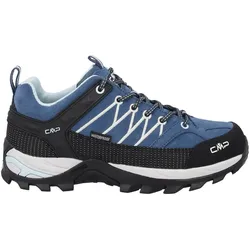 CMP Rigel Low WMN WP Velourleder – Damen-Trekkingschuhe Infinity-Sky 37 EU