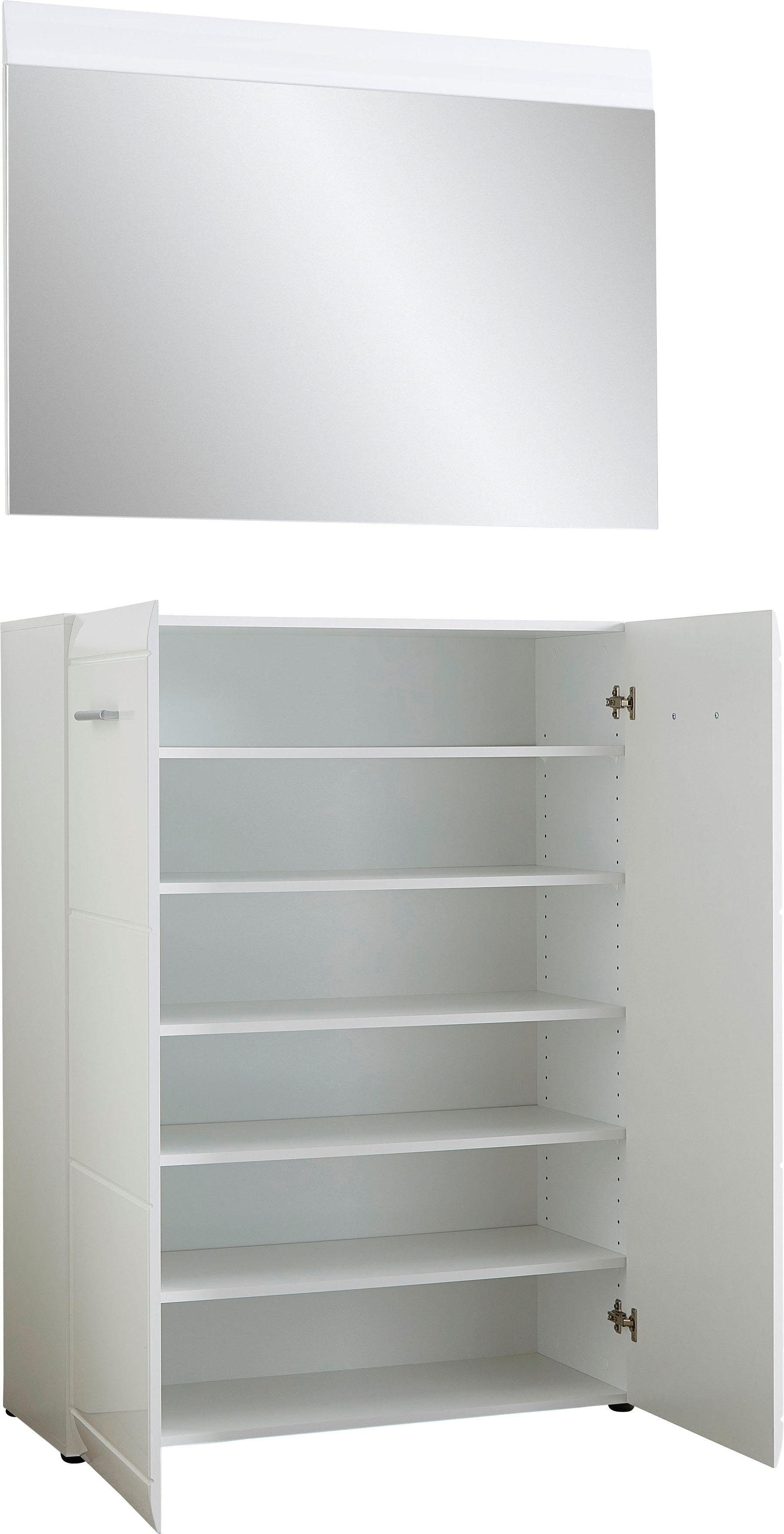 Garderoben-Set GERMANIA "GW-Adana", weiss (weiß), Kastenmöbel-Sets, Garderoben-Set weiß Einheitsgröße