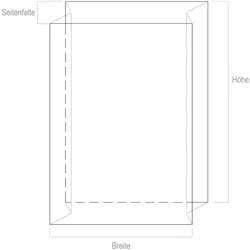 VEPATIM 10x Seitenfaltensack  1250+850 x 2100 mm LDPE transluzent 100my
