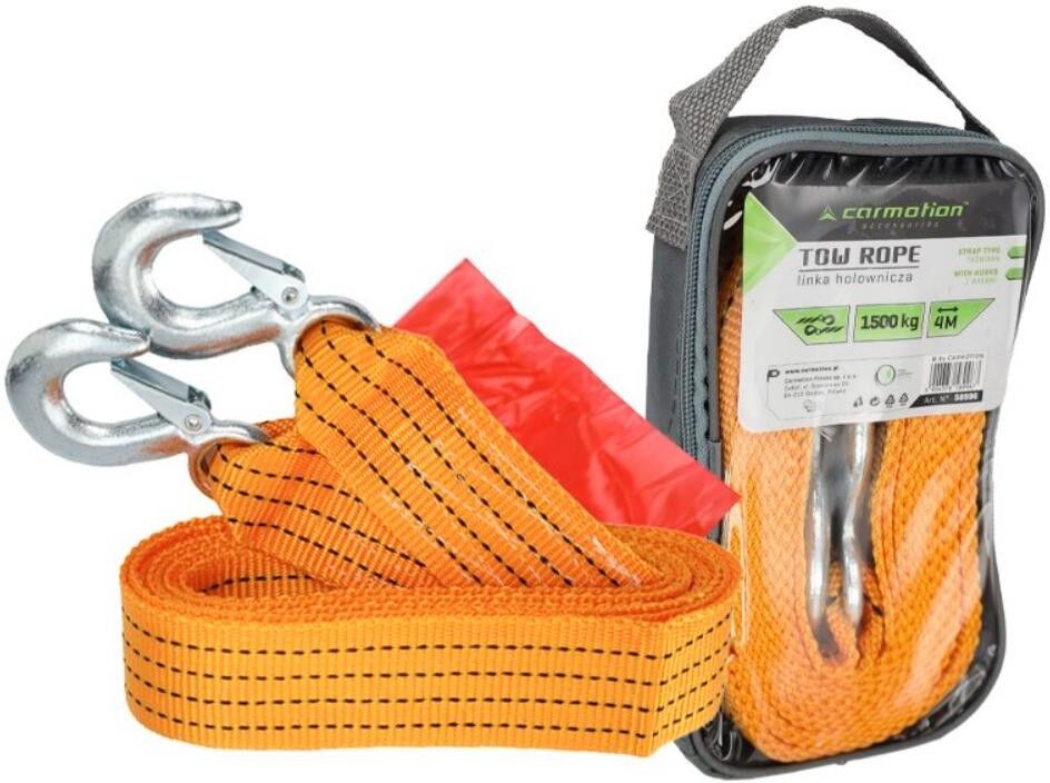CARMOTION 58996 Sangle de remorquage couleur orange