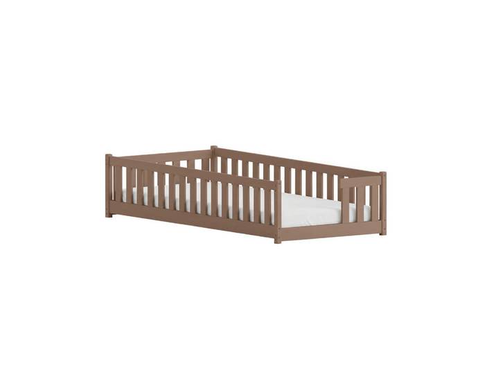 Kids Collective Bodenbett 90x190 cm in Milchschokolade, Hellbraun, Holz, 90x190 cm, Babymöbel & Kindermöbel, Kinderzimmer & Jugendzimmer, Kinderbetten
