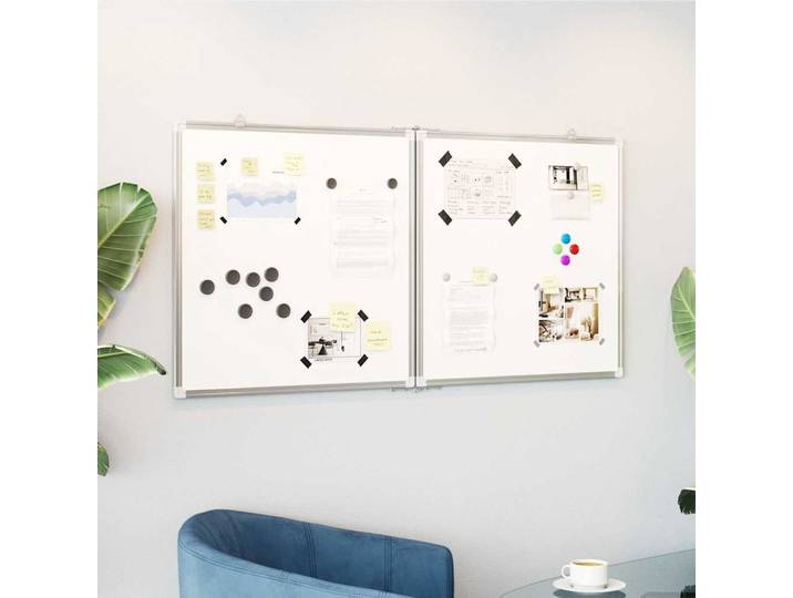 vidaXL Magnetisches Whiteboard 120x60x1,7 cm Aluminium