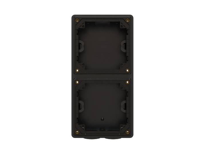 Max Hauri Exo Gehäuse Gr.2x1 AP exo Ip55 schwarz