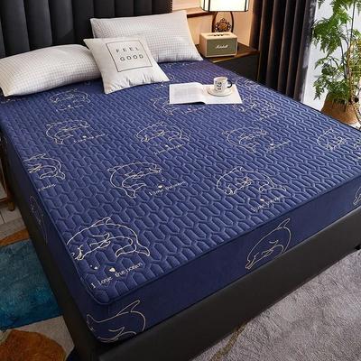 Uplifted Finds Waterproof Quilted Latex Mattress Protector Pad Fitted Sheet Style Bed Cover 150 X 200 X 30 Cm 04