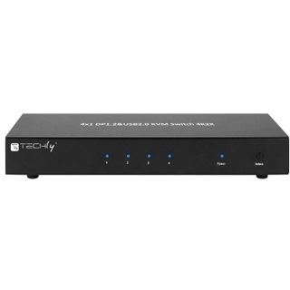 Techly KVM Switch, 4 Port, Display Port 1.2