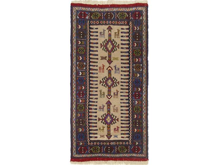 Afghan Teppich 87x186 Handgeknüpft Orientteppich Läufer Wolle