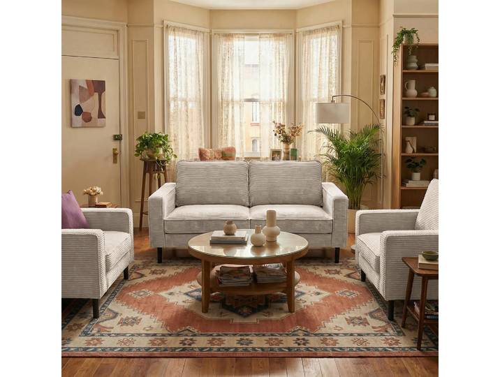 Livetastic 2,5-Sitzer, Hellgrau, Metall, 168x85x92 cm, Stoffauswahl, Hocker erhältlich, Rücken echt, Wohnzimmer, Sofas & Couches, Sofas, 2-Sitzer Sofas