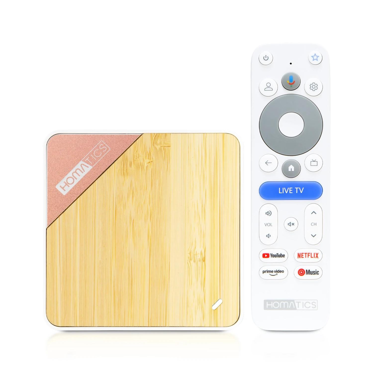 Homatics Box 4K Pro V2 Multimedia-speler met Google TV