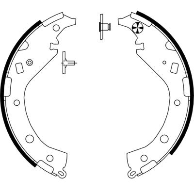 TEXTAR Bremsbackensatz 91063100 für PONTIAC TOYOTA