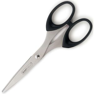 RAPESCO Büroschere CS6RY0B1 Essential, 16 cm, Universalschere, aus Edelstahl, rostfrei, schwarz