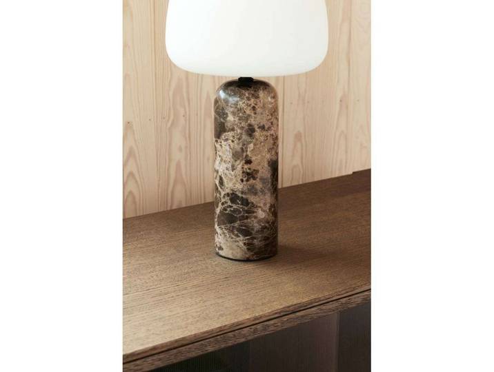 Kin Lampe de Table H40 Brown Marble - Northern - Salon / séjour - Verre