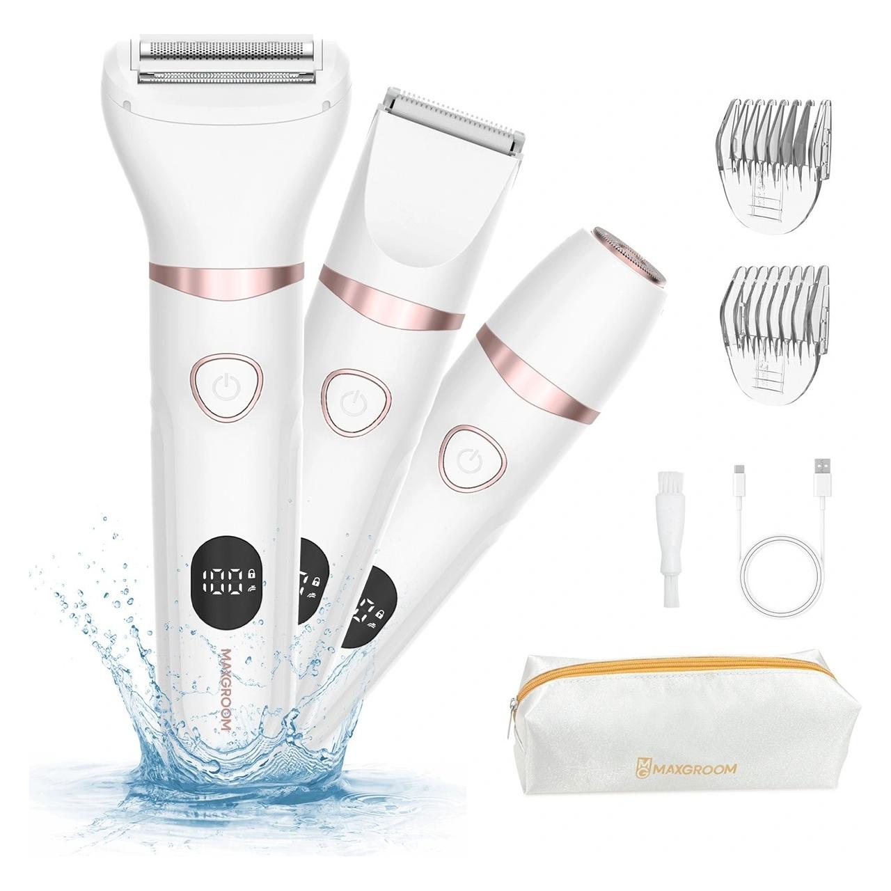 Maxgroom M-105 3-in-1 Damen-Körper- und Gesichtshaartrimmer - Weiss (69074805)