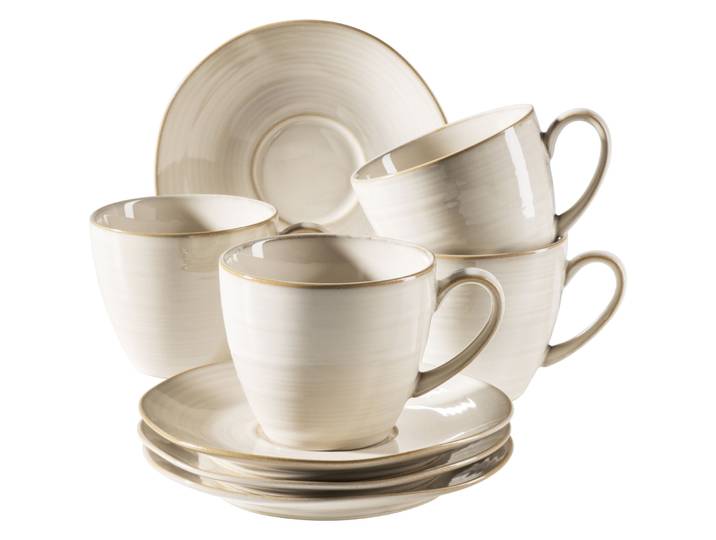 MÄSER Kaffeetassen-Set Nottingham beige Keramik
