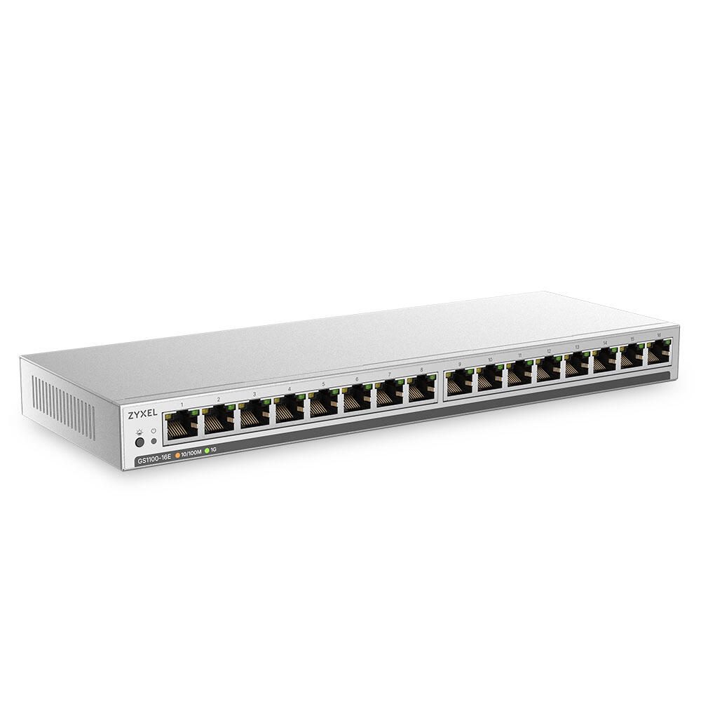 ZyXEL GS1100-16 16-Port Gigabit Unmanaged Switch GS1100-16E-EU0101F
