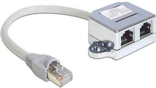 Delock 65441 RJ45 Patchkabel 0.15m Grau 1St.