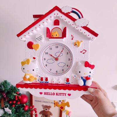 Fusion Finds Sanrio Wall Clock Cute My Melody & Pompompurin Anime Room Decor For Girls Bedroom hello Kitty