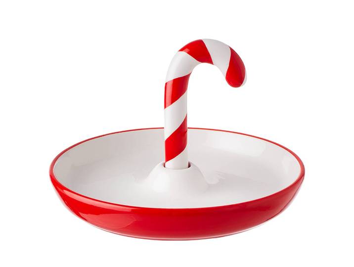 Teller Candy Cane Ø 20cm Pink/Rot/Rot/Weiß