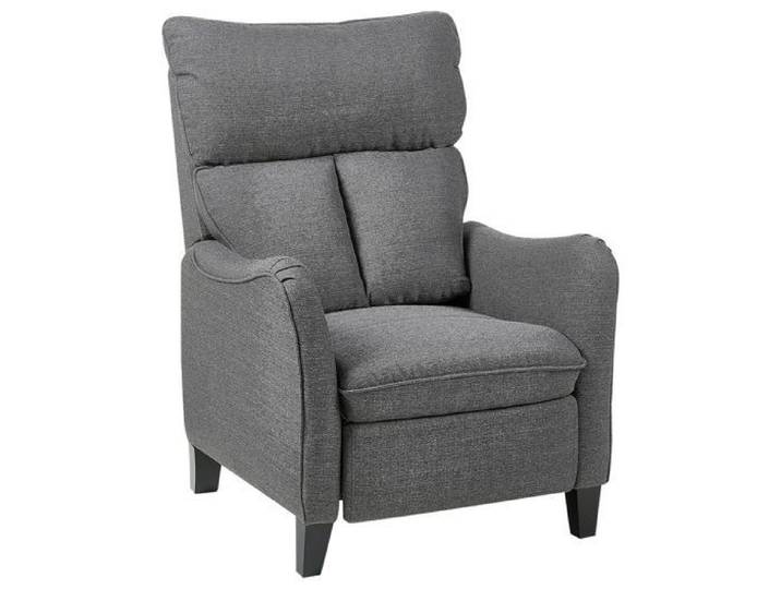 Fauteuil inclinable en tissu gris ROYSTON