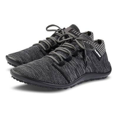 Barfußschuh LEGUANO "BEAT", Damen, Gr. 44, grau (anthrazit, meliert), Textil, Schuhe Barfußschuh, Freizeitschuh, Halbschuh, Schnürschuh für Maschinenwäsche geeignet