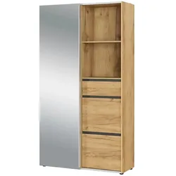 Primo Kompaktgarderobe  Dorset ¦ holzfarben ¦ Maße (cm): B: 106 H: 195 T: 40.0