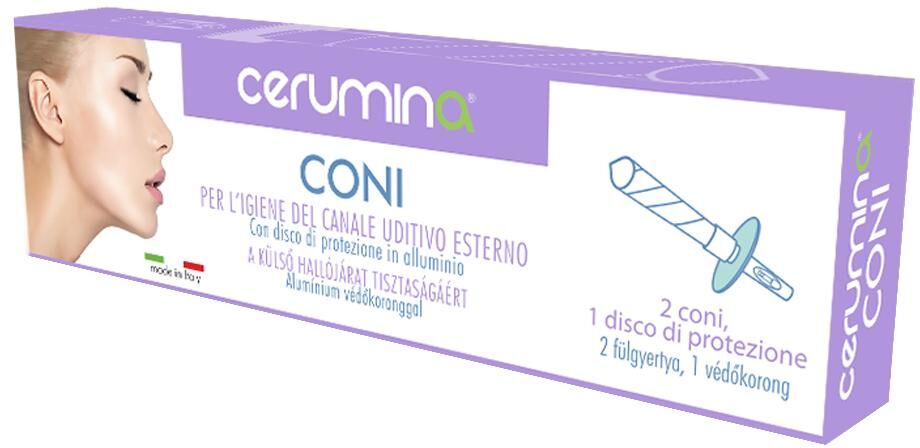 PIETRASANTA PHARMA SpA Pietrasanta Cerumina Coni Pulizia Orecchie, 2 Coni + Disco Protettivo