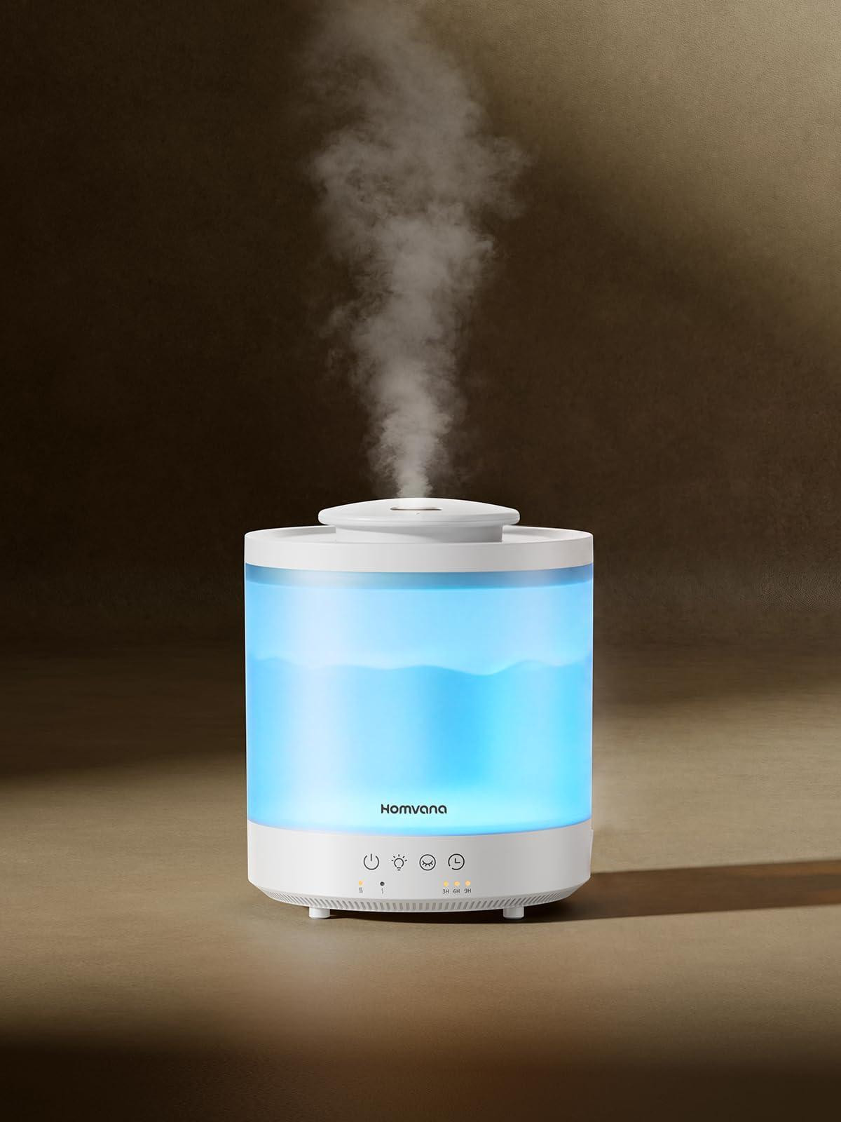 Dripio Luchtbevochtiger 1,5 liter met koudnevel, 3-in-1 diffuser en nachtlampje voor babykamers
