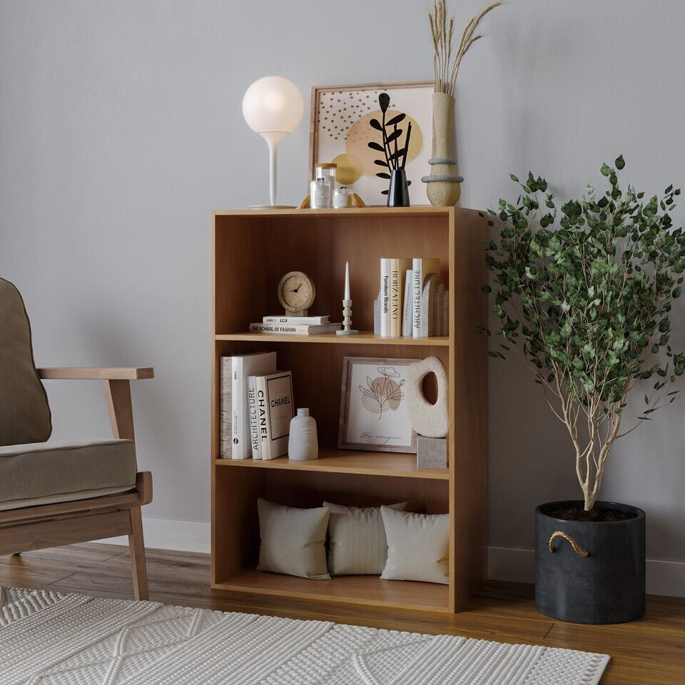 17 Stories Tahura 90cm H x 60cm W Solid Wood Ladder Bookcase Beech