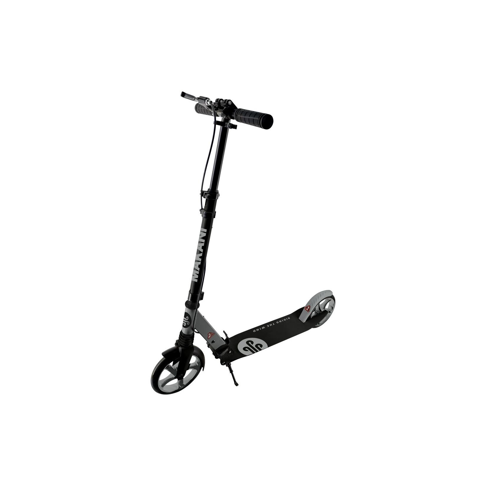 Makani Scooter Vale, PU-Räder mit Federung, klappbar, Handbremse, Seitenständer grau