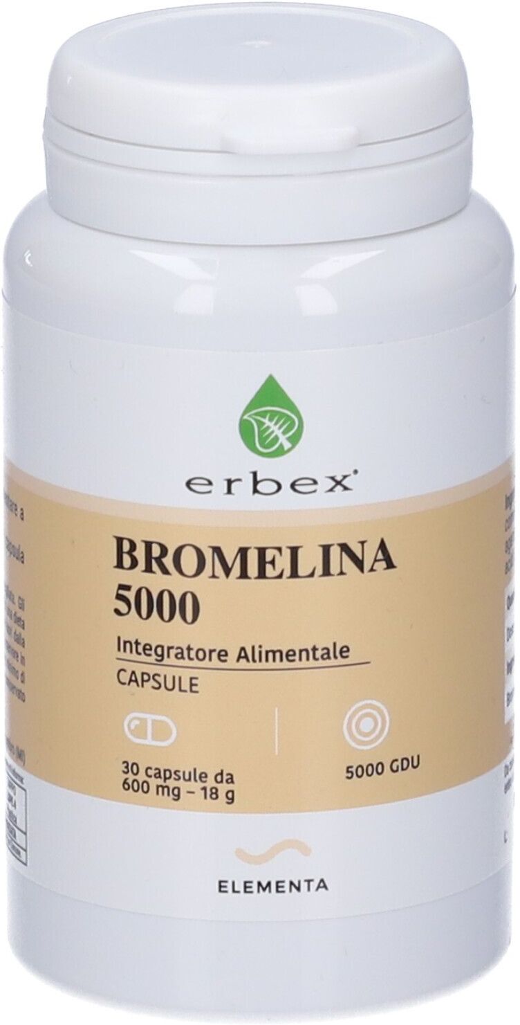 ERBEX Srl Erbex, Bromelina 5000, 30 capsule