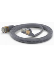 WANTEC wW Patchkabel CAT6A extraflach FTP grau 0.20m Grau (7072)