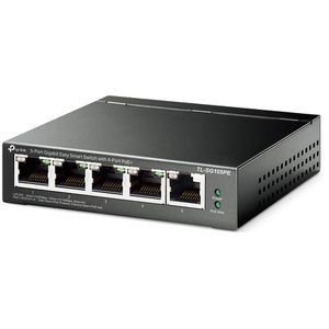 TP-Link Switch TL-SG105PE, managed, 5-Port, 1 Gbit/s, 4x PoE+