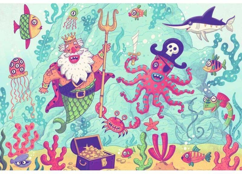 Ravensburger Puzzle & Play - 2x24 pièces - La chasse au trésor des pirates