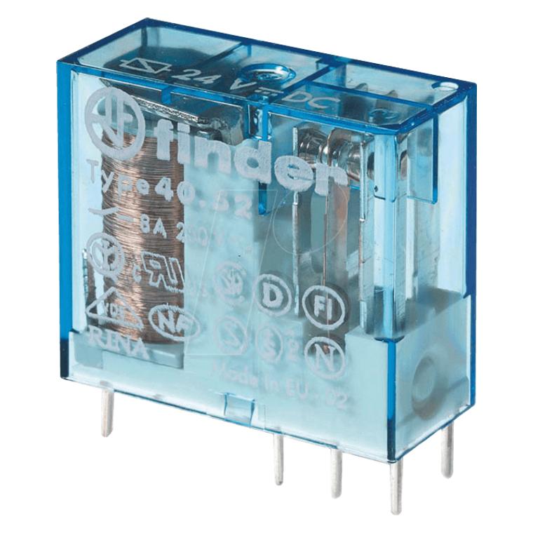 Finder Relais Serie 40.52 24VDC 8A (40.52.7.024.0000)