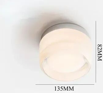 On Spot Shop Modern Design LED Wall Lamps For Bedroom & Bedside, Indoor Outdoor Round Sconce Light Fixtures, Acrylic Background b White remote Control