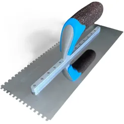 Tile Rite - Premium Zahnkelle (Edelstahl) mit Kork-Griff (Zahnungen 4 / 6 / 8 / 10 / 12 mm) - 4,0 mm