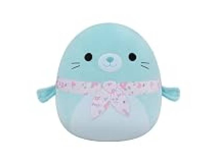 Squishmallows originaux 40 cm Dorgee le phoque bleu pâle Peluche officielle Jazwares ultra-douce