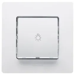 Legrand 664315 Niloe Taster mit Beschriftung Spreizkrallen ultraweiß
