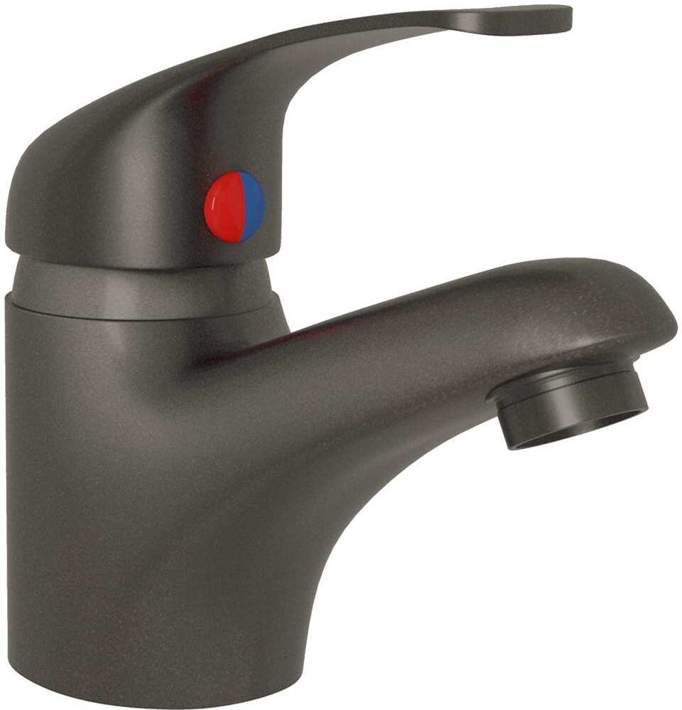 vidaXL Mitigeur de lavabo Gris 13x10 cm
