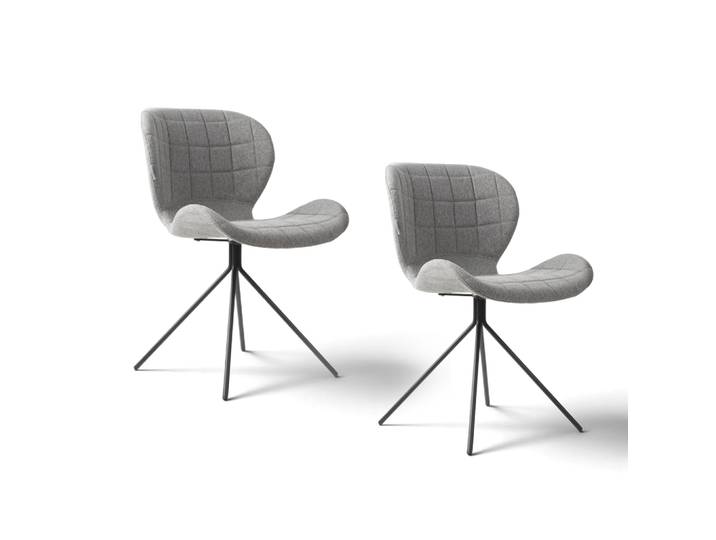 Omg Zuiver Chair - Set of 2 Light gray, New - Robust & stylish