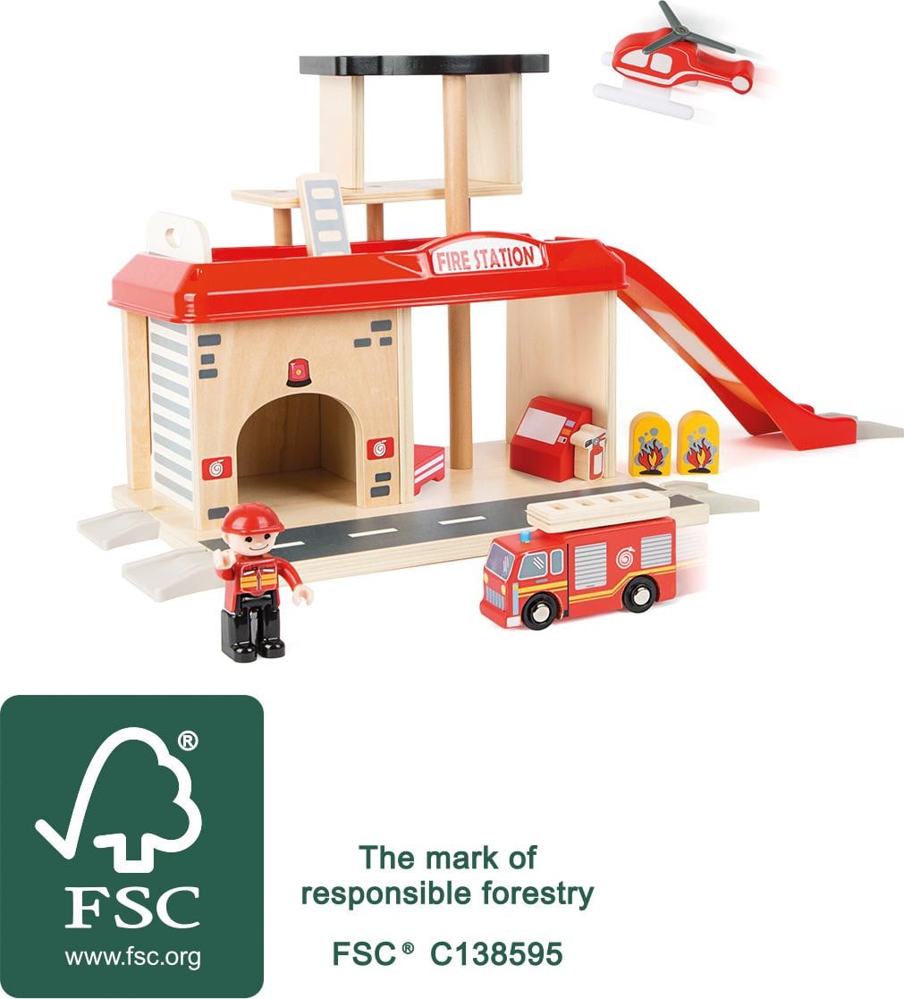 Small Foot Brandweerkazerne met accessoires