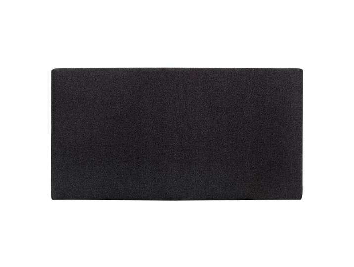 Tête de lit polyester lisse noir 150x80cm