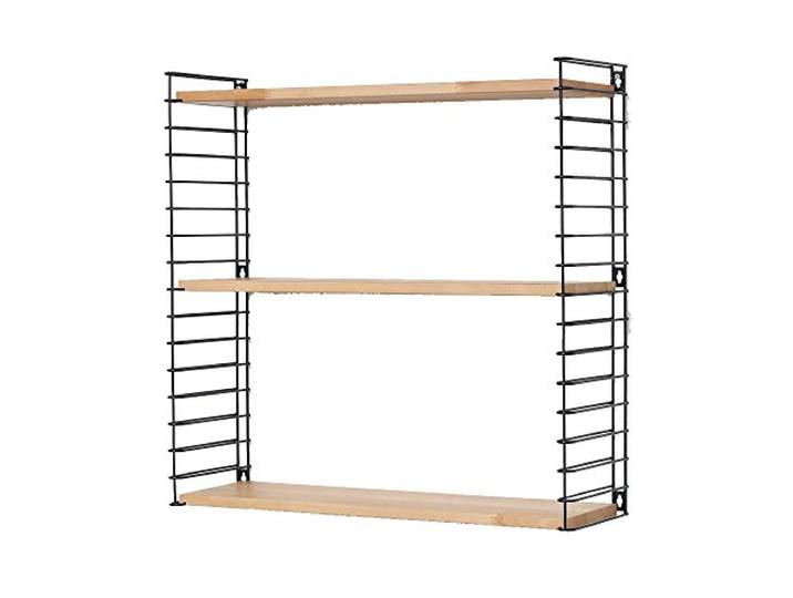 Tomado ESTANTERIA 3 PISOS Negro-Madera