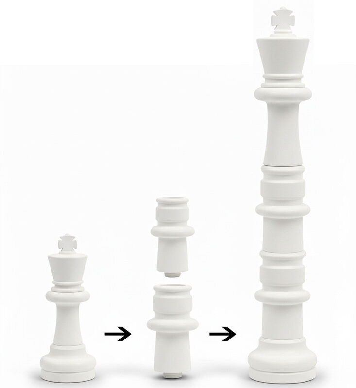 Uber Games Extension Blanche de 30cm à l'unité : Echecs géants