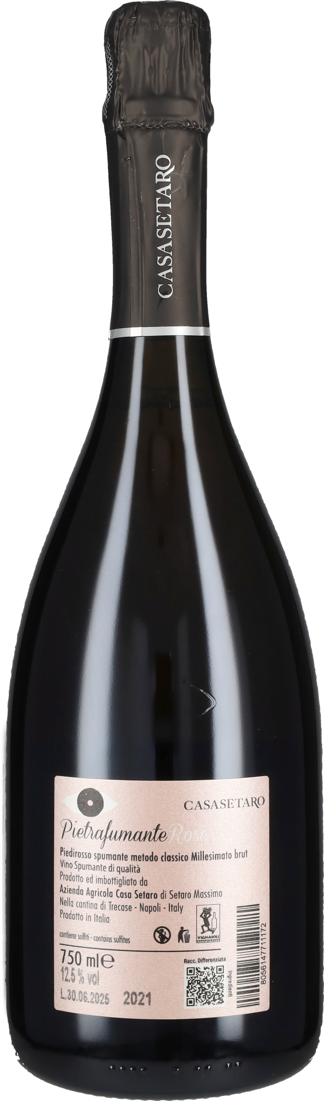 Classic Method Sparkling 'Pietrafumante Rosè' Casa Setaro 2023