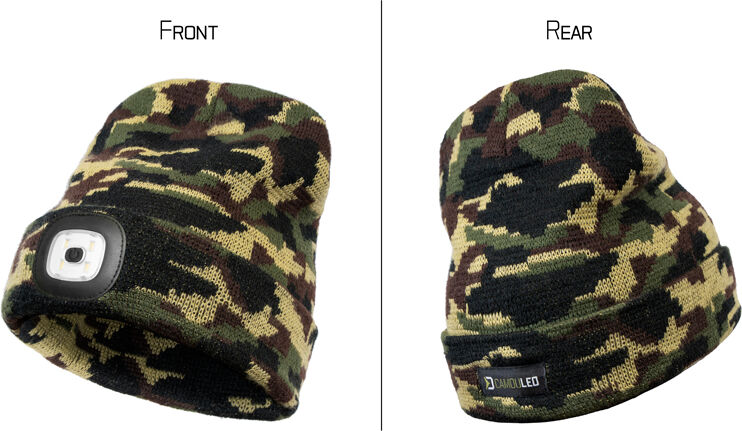 Bonnet d'hiver Delphin CamouLED UNI Gray, Silver UNI