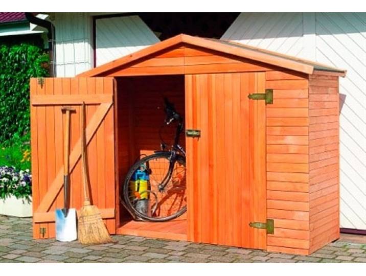 Garten-Geräteschrank PROMADINO Heidelberg , braun, Holzwerkstoff, Gerätehäuser, Garten-Geräteschrank