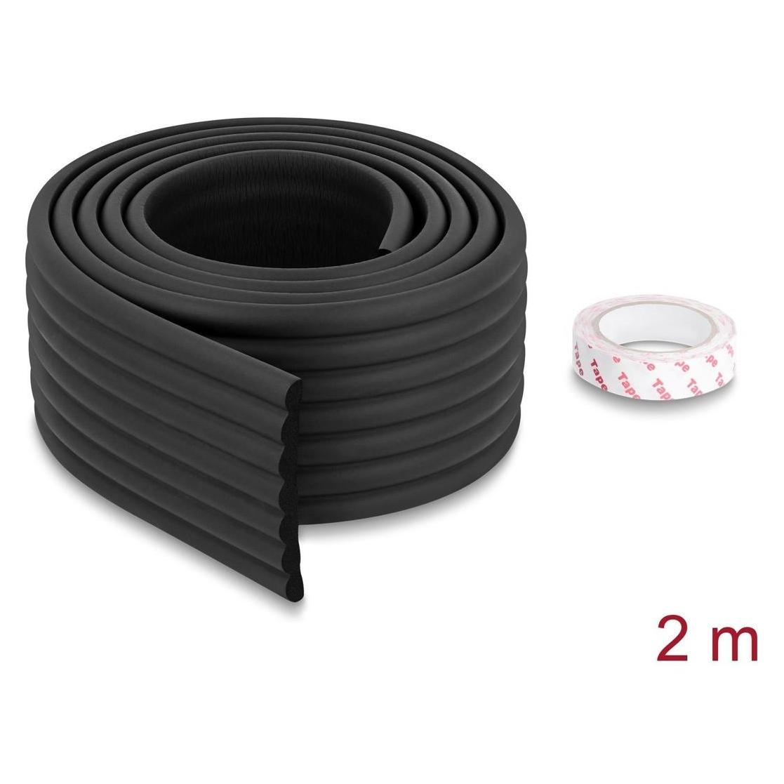 Delock Schaumstoff Kantenschutz geriffelt 80 x 8 mm (18487)