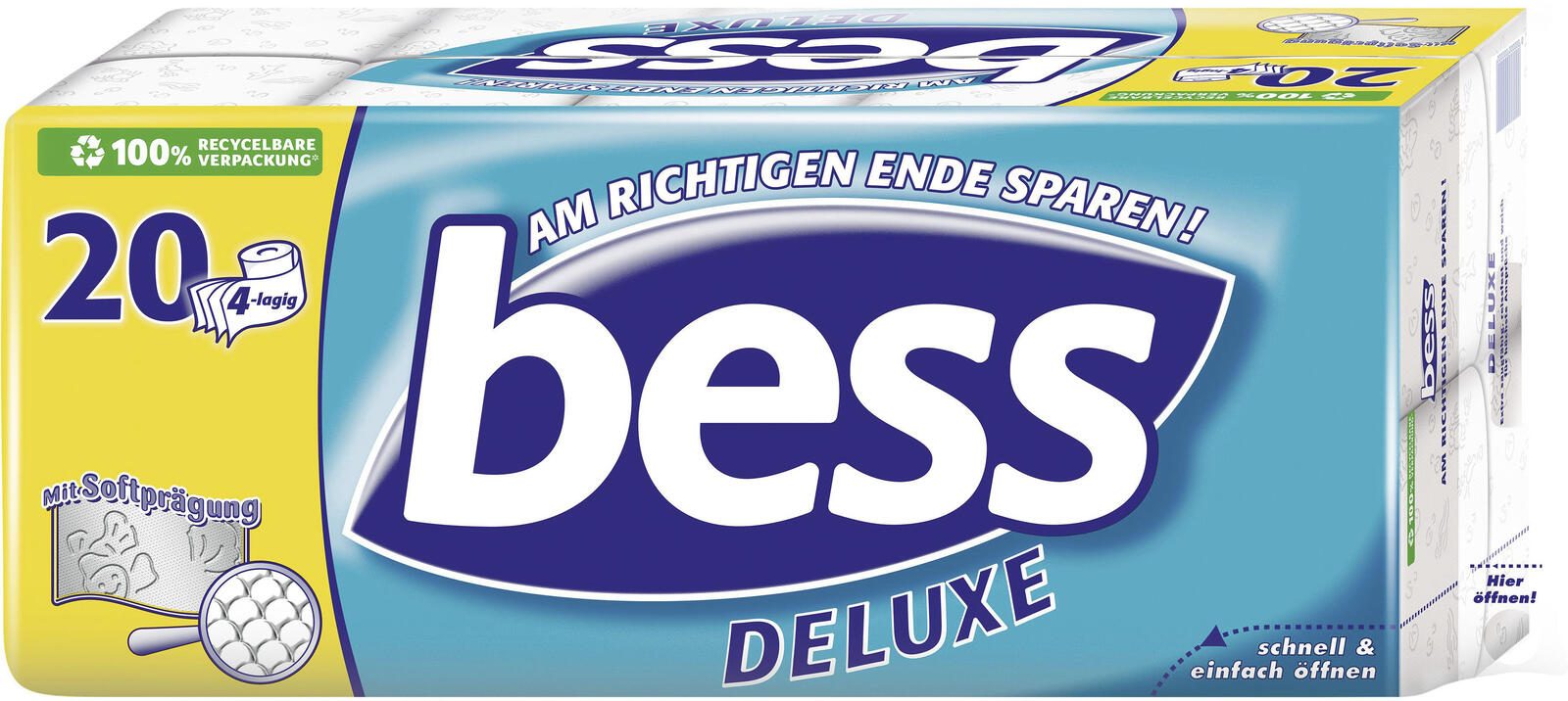 bess Toilettenpapier DELUXE 4-lagig 35238