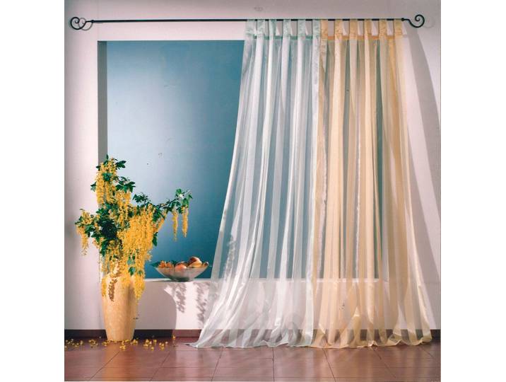 Vorhang WECKBRODT Lara Gr. 1, grün (mint), B:110cm H:245cm, Organza, Polyester, Gardinen, Vorhang, transparent, Organza, Gardine, Store